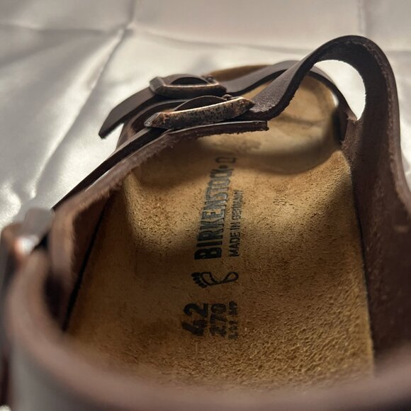 Birkenstock Milano Oiled Leather Habana Color EU Size 42 (US Sz 9 Men/11 Women) - Picture 10 of 16